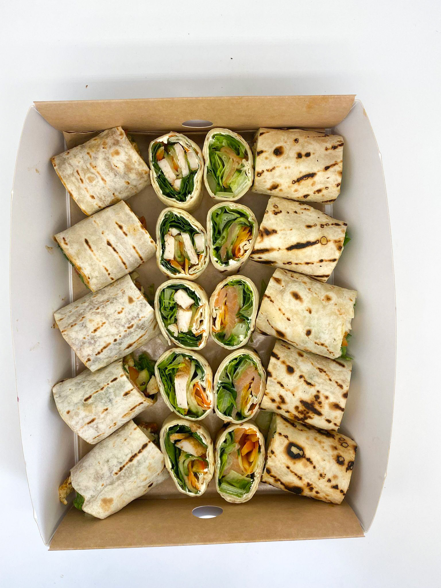 Mini wrapy śniadaniowe i mini tortille zestaw 20 sztuk