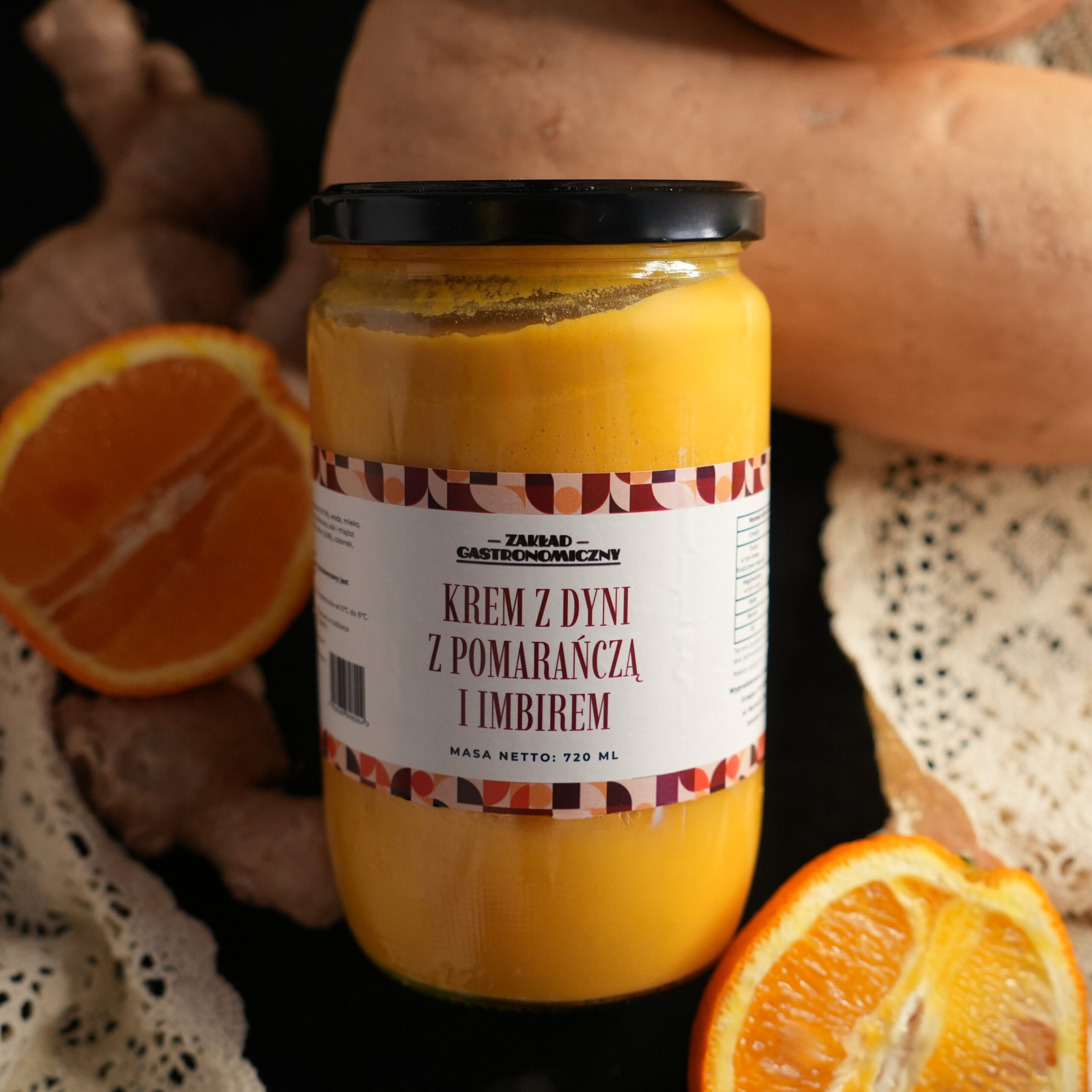 Krem z dyni z pomarańczą i imbirem  720ml